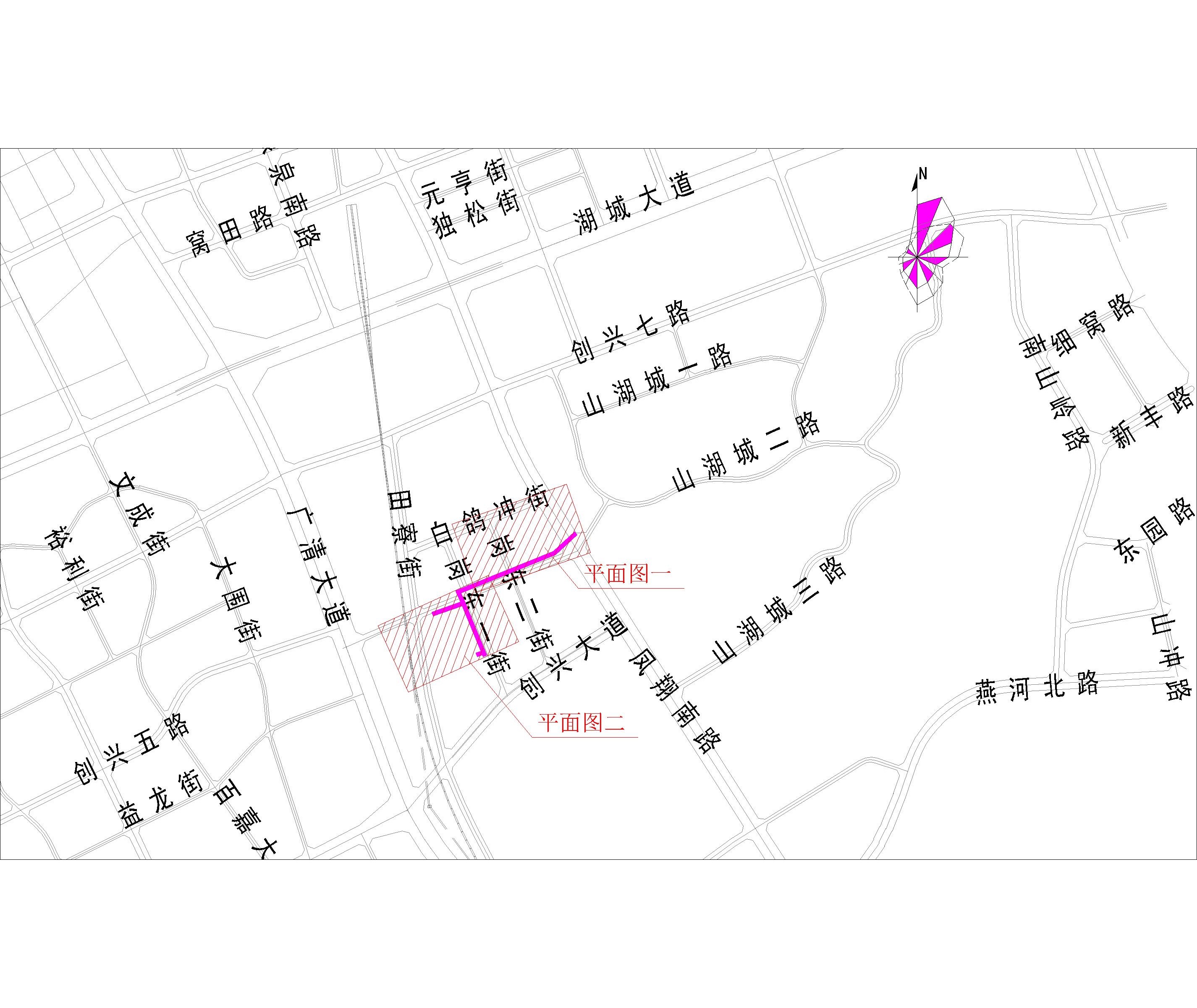2021.9.1-38清遠(yuǎn)市崗東一街（星河灣花園、合粵花園、柏林國(guó)際公館）市政中壓燃?xì)夤艿拦こ淌姓?bào)建(CCY) -布局1.jpg