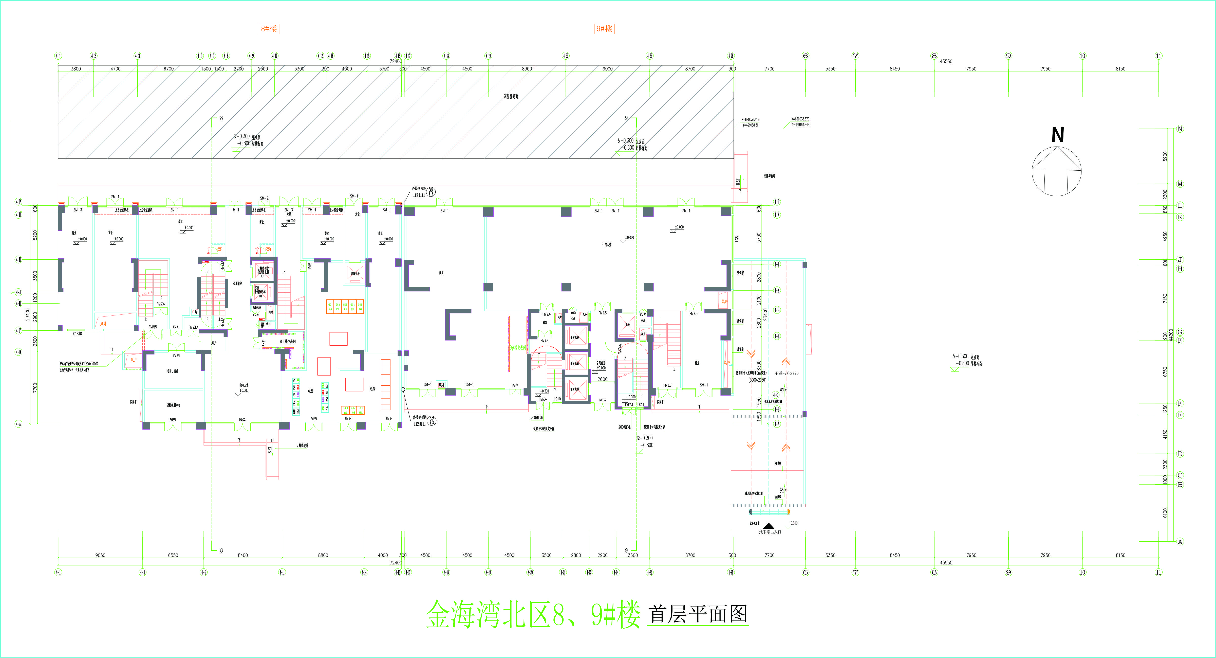 金海灣北區(qū)8、9#樓首層平面圖.jpg