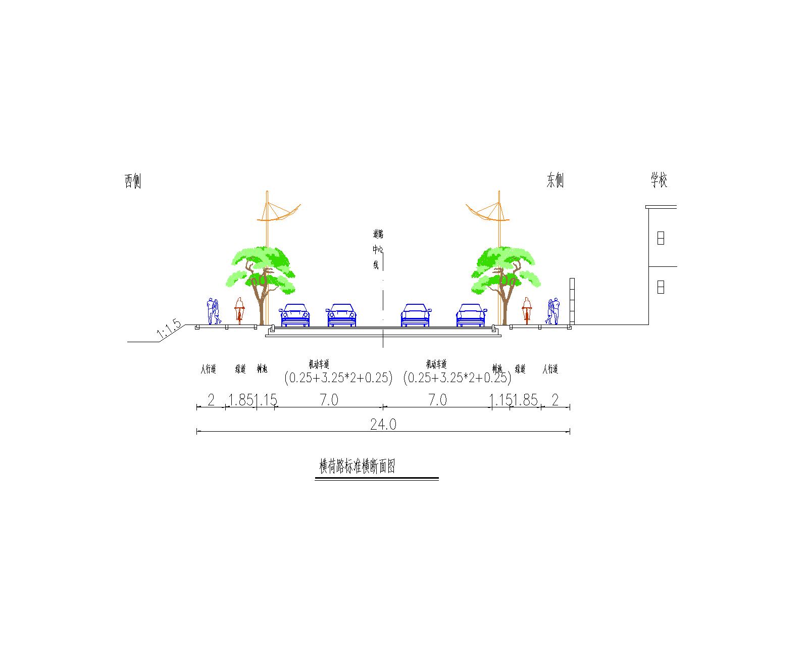 清遠(yuǎn)市橫荷街（錦繡西路至富強(qiáng)中小學(xué)）道路工程項(xiàng)目地形圖-報建版本（CGCS2000） - 道路平面-Layout1.jpg